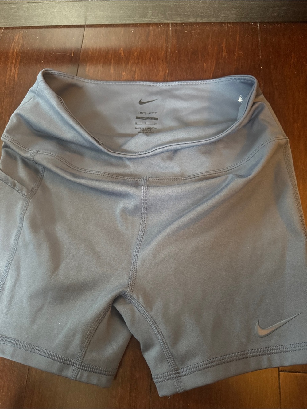 Nike Women's Blue  Dri-FIT Bike Shorts